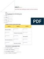 Test On Present Perfect 3