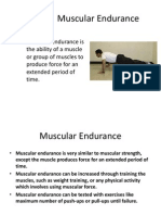 Muscular Endurance