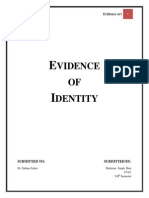 Vidence OF Dentity: Evidence Act