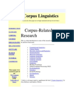 Corpus Linguistics