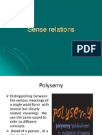 2nd Lec, Sense Relations Slides