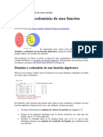 Dominio y Condominio de Una Función