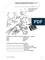 Evaluacion Inicial de Religion Catolica para 4 de Ed Primaria