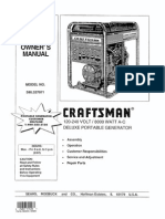 Craftsman 8000 Watt Deluxe AC Generator