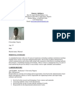 Soneye Adebayo CV