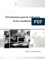 Orientaciones para La Evaluacion de Los Estudiantes