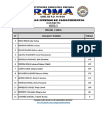 Concurso Interno de Conocimientos 2014