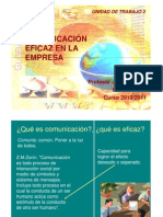 La Comunicación Eficaz en La Empresa