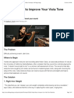 6 Simple Ways To Improve Your Viola Tone Production: VIOLA: Technique: All Things Strings