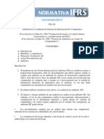 NIA 401 Auditoria en Un Ambiente de Sistemas de Información Por Computadora