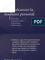 Como Alcanzar La Madurez Personal