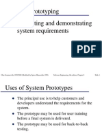 Software Prototyping Animating and Demonstrating System Requirements