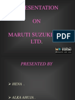 MarutiSuzuki Financial Analysis