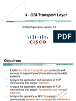 Chapter 4 - OSI Transport Layer: CCNA Exploration Version 4.0