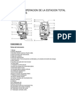 Manual de Operacion de La Estacion Total Sokkia CX - Trabajo