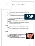 Examination of The Chest and Lungs