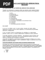 Capitulo 3 Las Fuentes Del Derecho Fiscal Mexicano