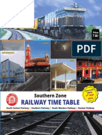 South Zone Railway Time Table 2014-15