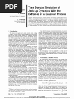 Time Domain Simulation of Jack-Up Dynamics Witli The Extremes of A Gaussian Process