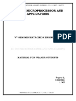 Ec 1318 Microprocessor and Applications