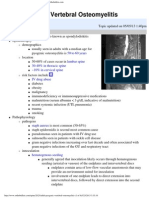 Adult Pyogenic Vertebral Osteomyelitis - Spine