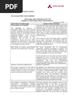 SVP-Advances (Eastern Zone) : VP & Head (SME Centre-BBSR) : Rameswar Agro Industries PVT LTD Replies To Risk Department Observations