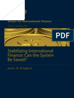 International Finance - Can The System Be Saved