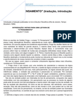 Frege (1918, 1999) O Pensamento (Trad. Cláudio Costa) PDF