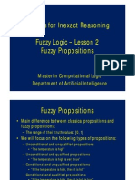 Lesson 2 (Fuzzy Propositions)