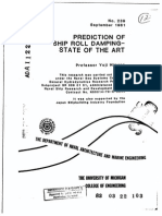 Prediction of Ship Roll Damping - State of The Art