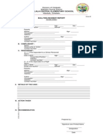 MCES Bullying Incident Report