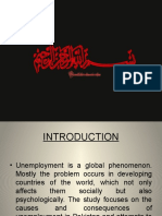 Unemployment and Unemployment in Pakistan