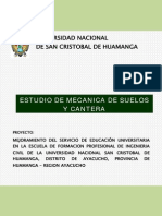 01 Informe Mecánica de Suelos y Cantera