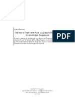 The Role of Traditional Rulers in ADR - An Islamic Law Perspective