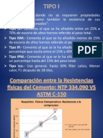 Tipos de Cemento