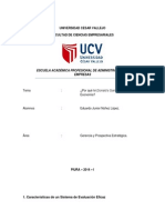 Características de Un Sistema de Evaluación Eficaz y Planes de Contingencia