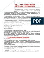 1-1. Les Fondements de La Politique Economique