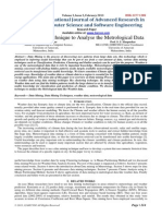 Data Mining Technique To Analyse The Metrological Data