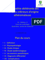 Artériopathie Oblitérante Des Membres Inférieurs D'origine Athéromateuse