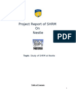 Project Report of SHRM On Nestle