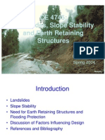 Landslide and Slope Stability