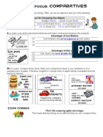 Expressions For Comparing Two Objects: Er Than Er Than More Than More Than Not As As Not As As