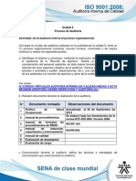 Actividad de Aprendizaje Unidad 3 - de La Auditoria Interna Al Proceso Organizacional