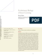 Evolutionary Biology of Insect Learning