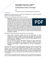 Conceitos Fundamentais Da Poética Fichamento