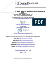 Robinson Policy-Media Interaction Model - Measuring Media Power During Humanitarian Crisis - 2000