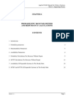 Probabilistic R&M Parameters and Redundancy Calculations