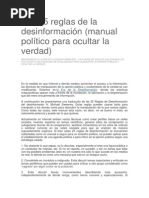 Las 25 Reglas de La Desinformación PDF