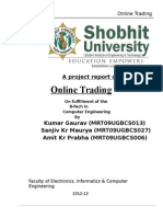 Online Trading: A Project Report On