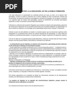 Vigotsky, Ley de Doble Formación PDF